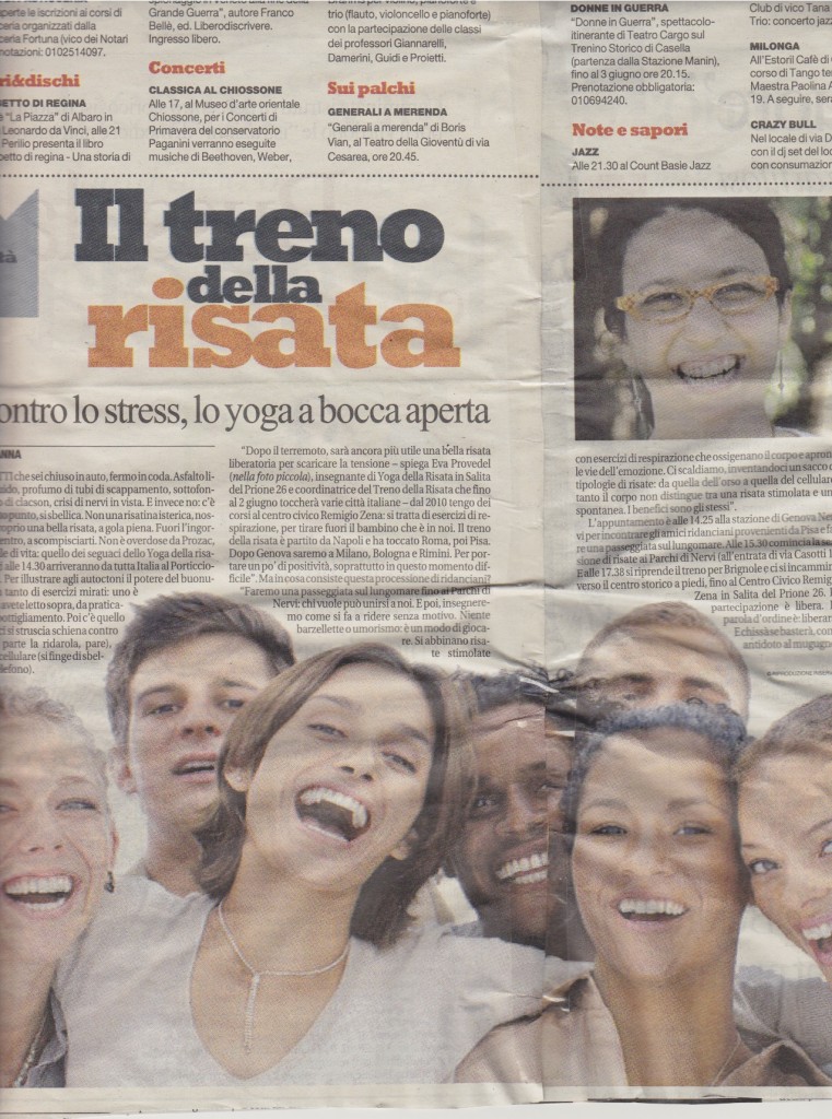 Treno della Risata articolo REPUBBLICA GE - colori 150 dpi