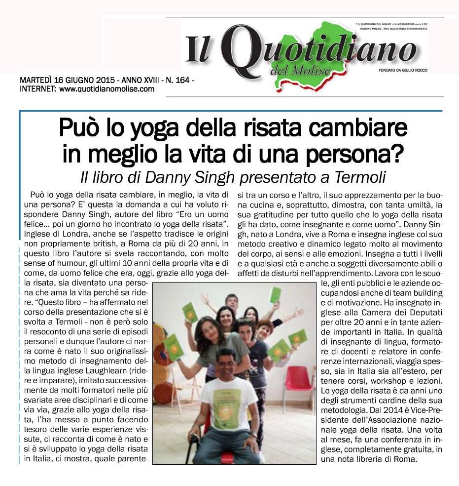 articolo giornale molise