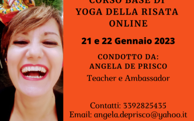 Corso Base per l’Apprendimento dello Yoga della risata        ONLINE 21 e 22 Gennaio 2023