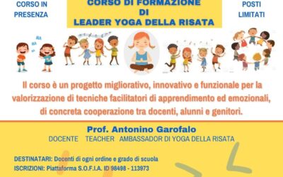 Certificazione Leader Yoga della risata – in Presenza con Carta del Docente -ADRANO ( CT) 16-18 dicembre 2022