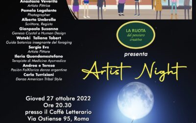 Yoga della Risata al Caffè Letterario per ARTIST NIGHT – Roma 27 Ottobre 2022