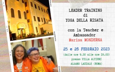 Certificazione Internazionale Leader Yoga della Risata – in presenza ad ALBANO ( RM) 25 e 26 Febbraio 2023