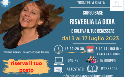 CORSO BASE – Risveglia la gioia – Yoga della risata- LUGLIO 2023