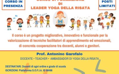 Certificazione Leader Yoga della risata – in Presenza con Carta del Docente -ADRANO ( CT) 26-28 Maggio 2023