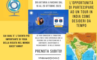 Viaggio in INDIA – Conferenza Mondiale dello Yoga della risata (LYWC) e Tour del Triangolo D’Oro 14-29 Ottobre 2023
