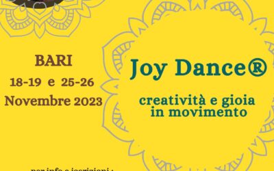 JOY DANCE©  anche per la Scuola- su SOFIA per il MIUR- dal 18 al 26 Novembre 2023