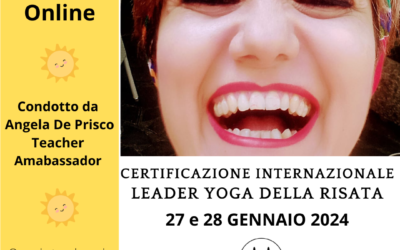 Certificazione Internazionale Leader Yoga della Risata-ONLINE-27 e 28 GENNAIO 2024
