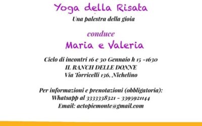 Yoga della risata per  “CURARE OLTRE LE CURE” – Nichelino (TO)  dal 16 gennaio 2024
