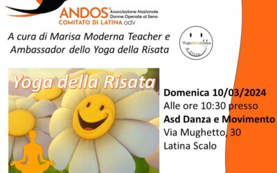 Yoga della risata per l’ANDOS – LATINA  Marzo 2024