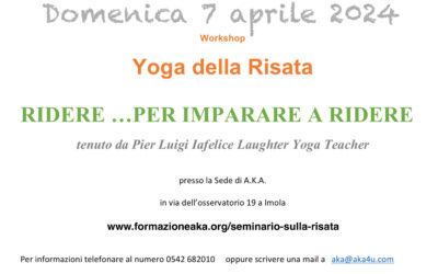 Imola 7 Aprile 2024 – Workshop di Yoga della Risata