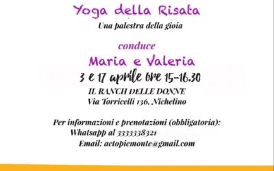 Yoga della risata per “CURARE OLTRE LE CURE” – Nichelino (TO) APRILE 2024