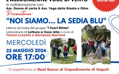 Nuova Collaborazione fra Yoga della risata,  Voce di Vento e Donne di Carta – 22/5/2024 NAPOLI
