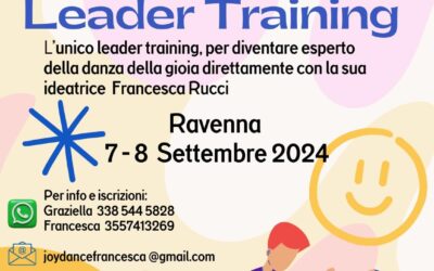 JOY DANCE© Leader Training – Ravenna – 7 e 8 Settembre 2024