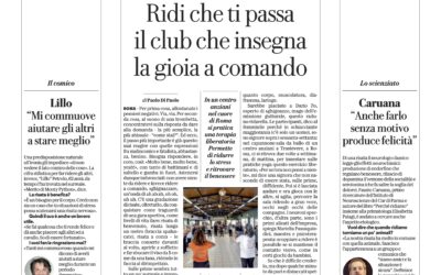 LA REPUBBLICA s’interessa ancora di Yoga della Risata – 23 Ottobre 2024