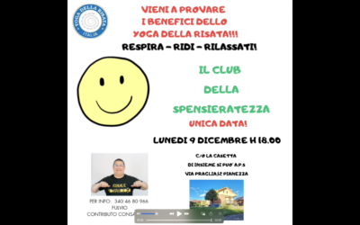 Respira-Ridi-Rilassati con lo Yoga della risata – Pianezza (TO) 9 e 29 dicembre 2024