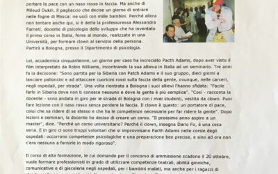 “In ospedale vestiti da clown” così si aiuta chi soffre – La RepubblicaScuola&Giovani.it del 18 Ottobre 2005