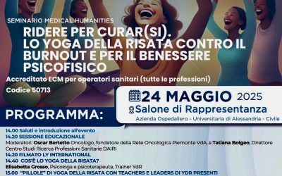 CONVEGNO : Ridere per curar(si) -Lo YDR contro il burnout e per il benessere psicofisico- Alessandria 24 MAGGIO 2025