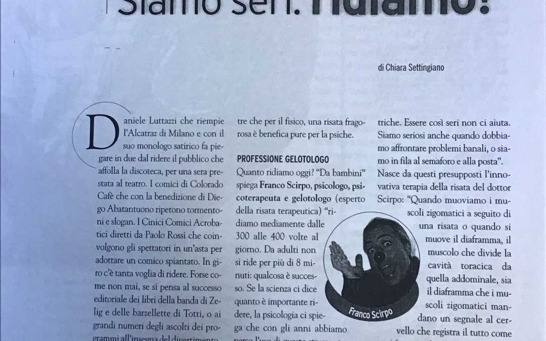 “Siamo seri: ridiamo!” – YOURSELF TERAPIE Luglio 2005