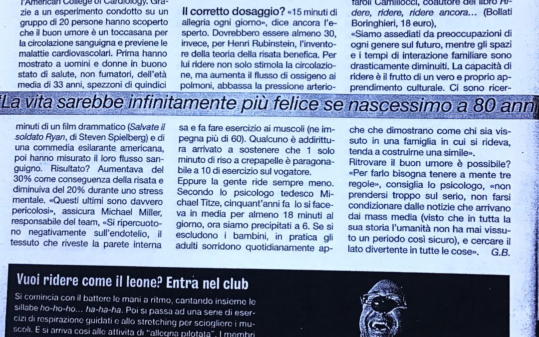 “Una risata vi ringiovanirà” su QUARK N. 57 del 2005