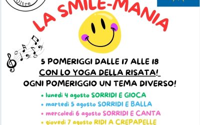 Smile Mania con lo Yoga della risata a Pianezza(TO) dal 4 all’8 agosto 2025