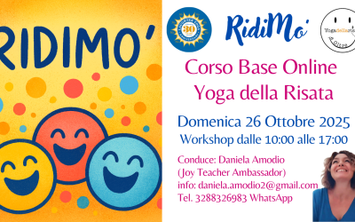 RidiMò – Corso Base di Yoga della Risata ONLINE – 26 Ottobre 2025