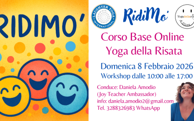 RidiMò – Corso Base di Yoga della Risata Online – Domenica 8 Febbraio 2026