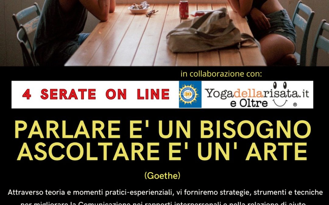 ….Ascoltare è un’arte – Dal 4 Febbraio 2026 – 4 serate ONLINE su ZOOM