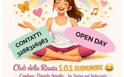 Club della Risata S.O.S. BUONUMORE😂 con Daniela Amodio – Open Day – Sabato 3 Ottobre 2026 – Roma