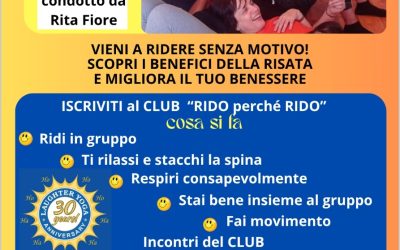 Club della Risata “RIDO perchè RIDO” con Rita Fiore – dal 26 Settembre 2026 PROVA GRATUITA – San Donato Milanese (Mi)