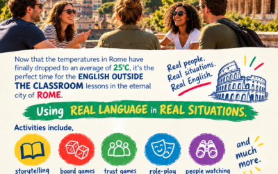 ENGLISH OUTSIDE THE CLASSROOM IN ROME with Danny Singh ogni Mercoledì dalle 18:00 alle 19:30